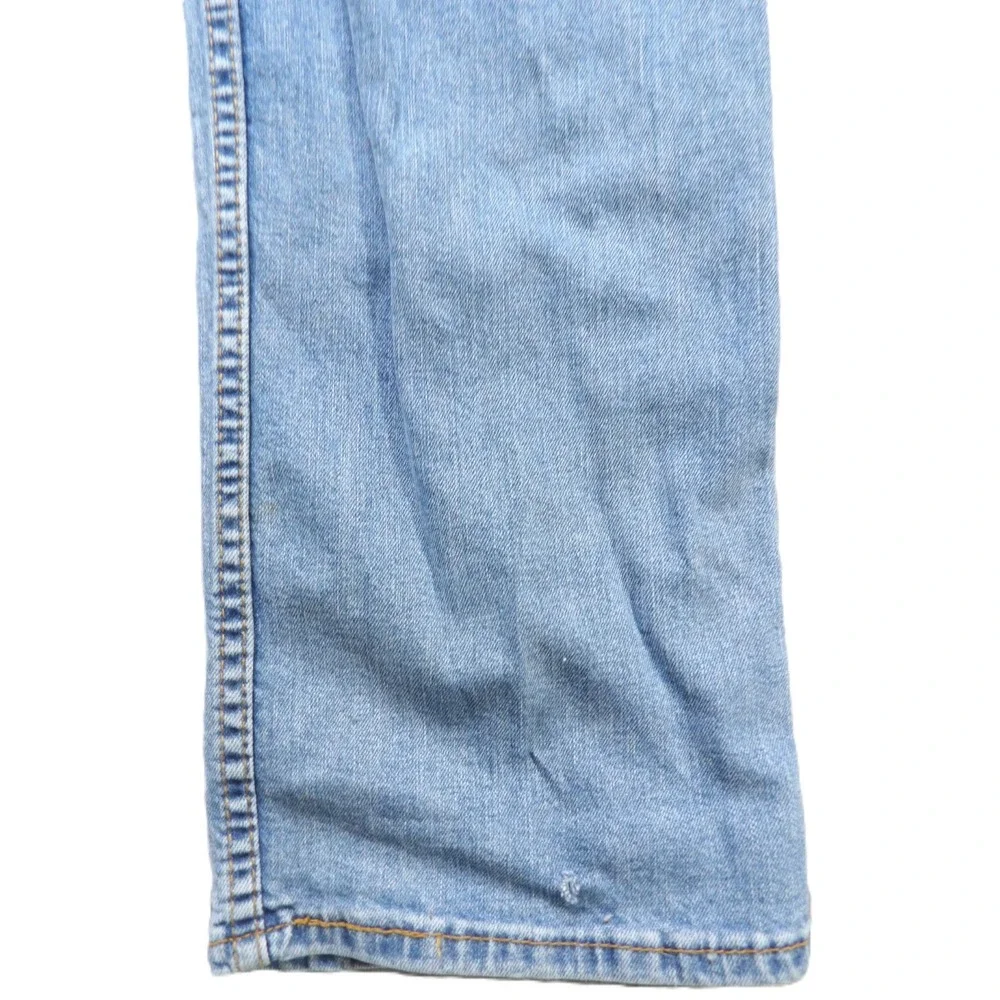 Levis 513 Slim Straight Jeans Men W36 L36 Light Wash Blue Denim Stretch Cotton